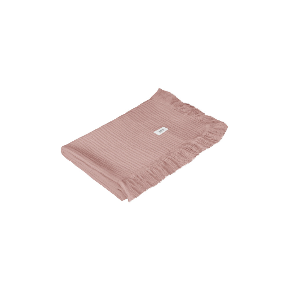 Lionelo Muslin Blanket - шестишарова муслінова ковдра для немовляти • Dusty Pink