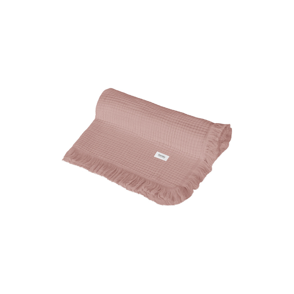 Lionelo Muslin Blanket - шестишарова муслінова ковдра для немовляти • Dusty Pink