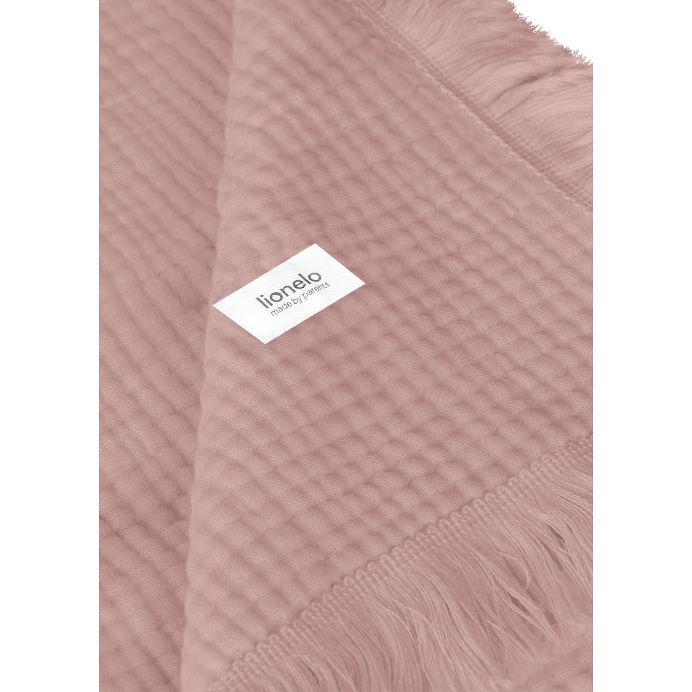 Lionelo Muslin Blanket - шестишарова муслінова ковдра для немовляти • Dusty Pink