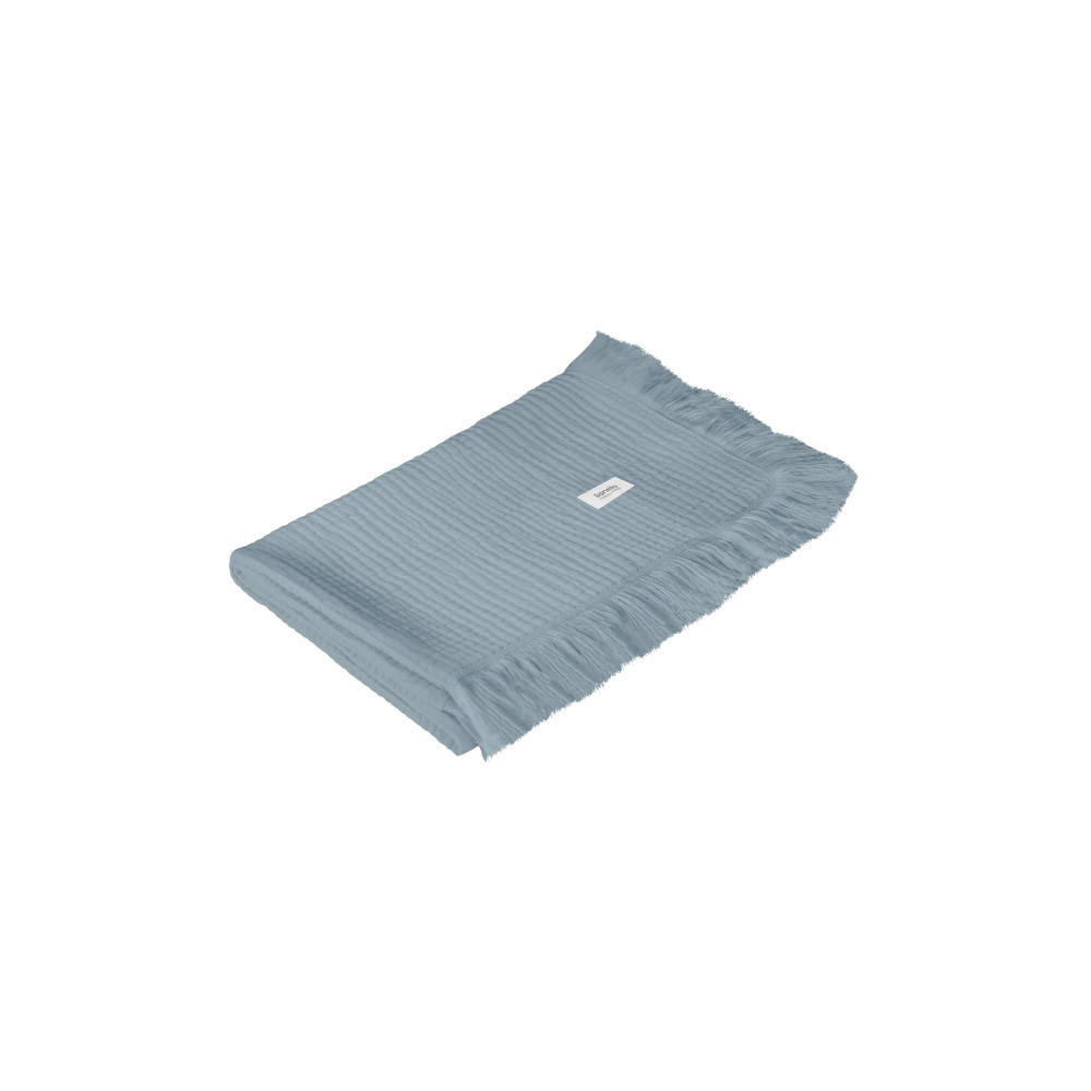 Lionelo Muslin Blanket - шестишарова муслінова ковдра для немовляти • Stone Blue