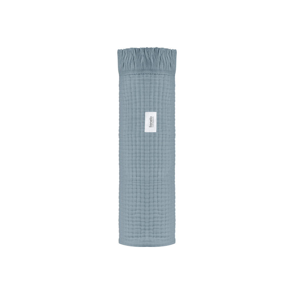 Lionelo Muslin Blanket - шестишарова муслінова ковдра для немовляти • Stone Blue
