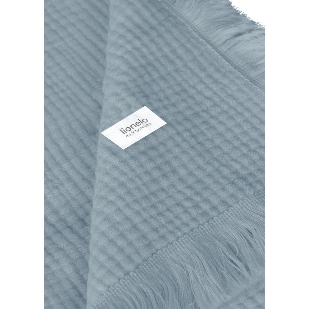 Lionelo Muslin Blanket - шестишарова муслінова ковдра для немовляти • Stone Blue