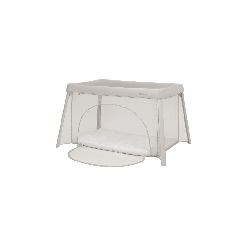 Lionelo Mila - дорожнє ліжечко 2 в 1 з матрацом 4 см • Beige Cream