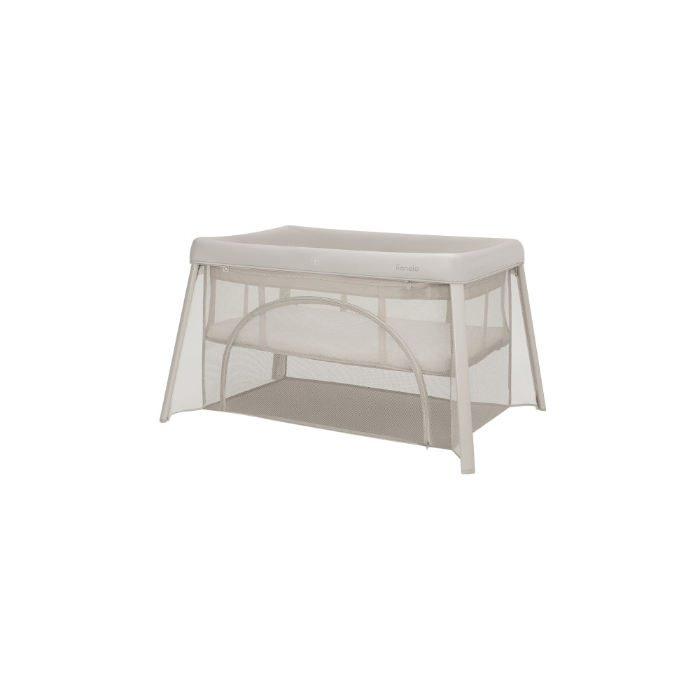 Lionelo Mila - дорожнє ліжечко 2 в 1 з матрацом 4 см • Beige Cream