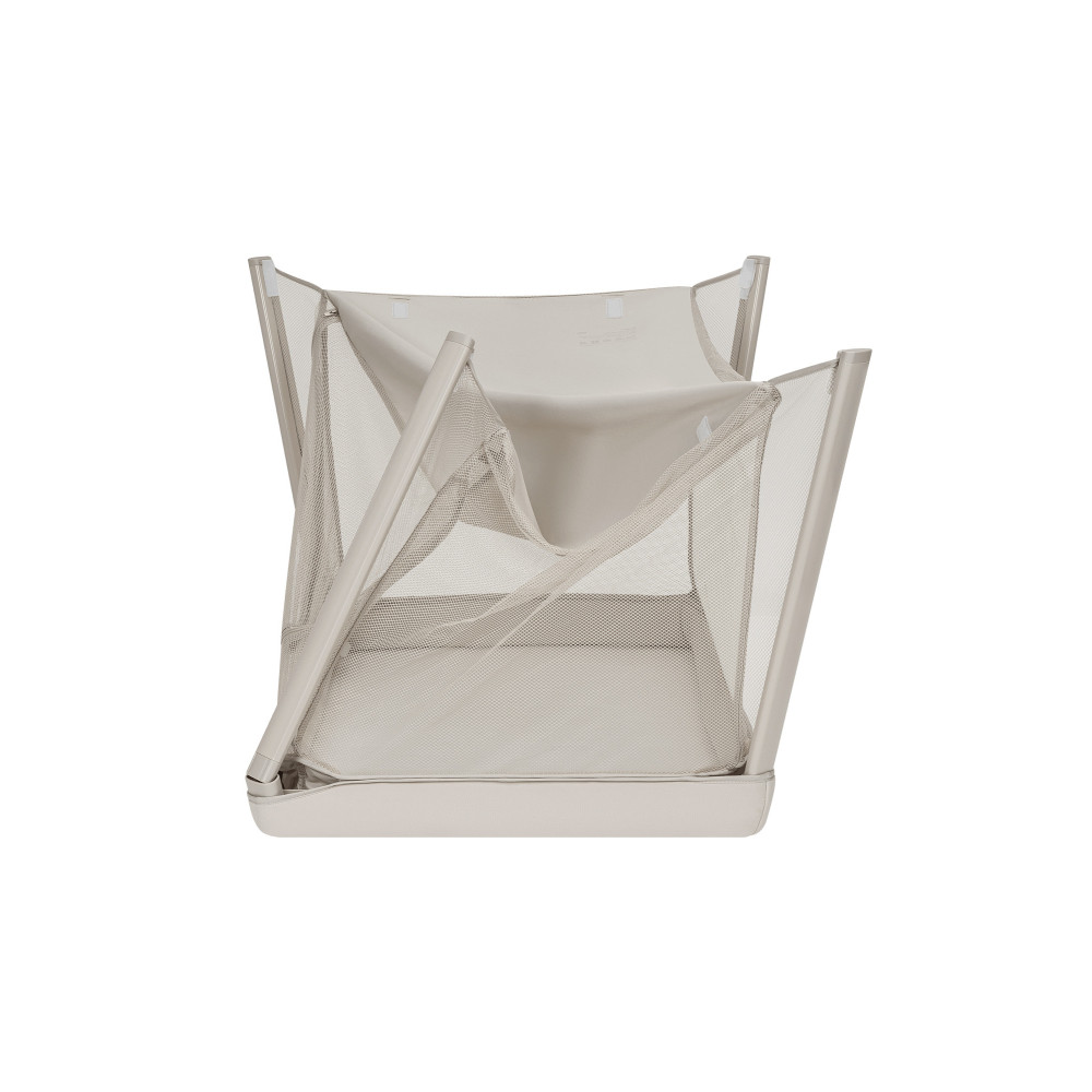 Lionelo Mila - дорожнє ліжечко 2 в 1 з матрацом 4 см • Beige Cream