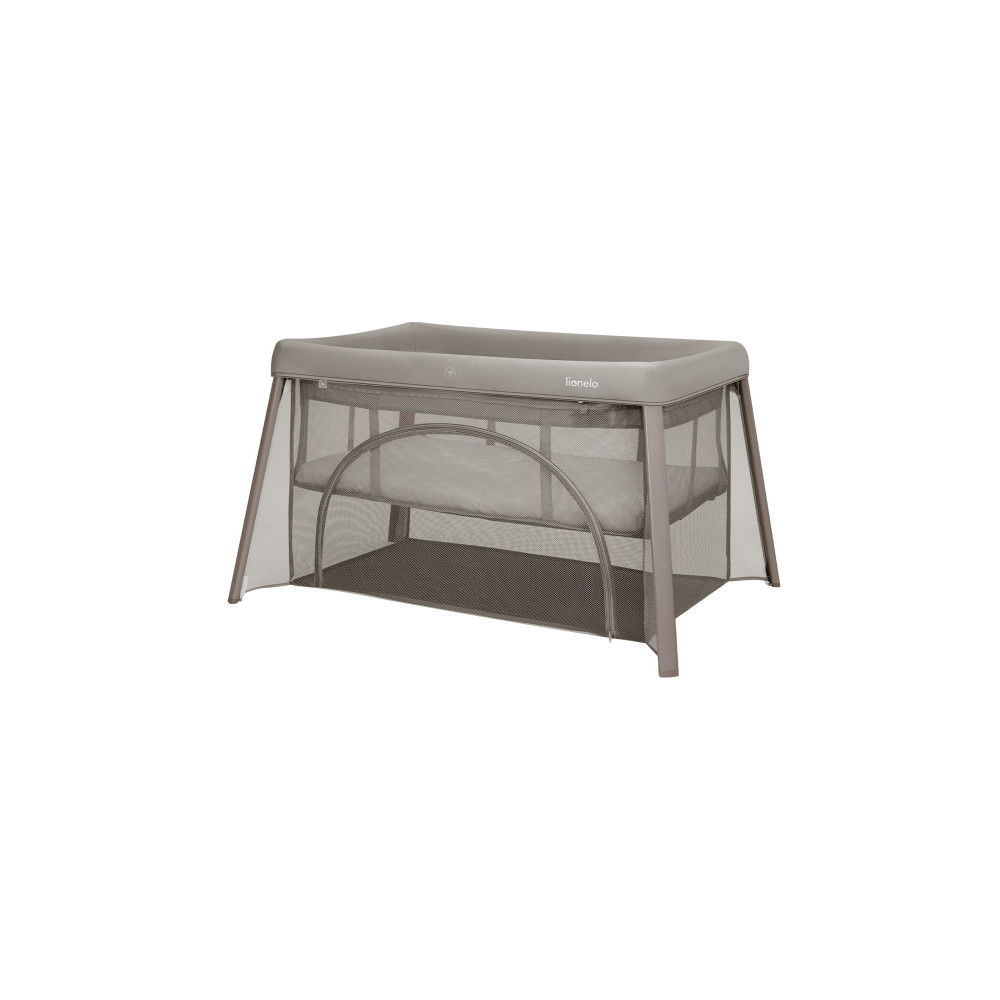 Lionelo Mila - дорожнє ліжечко 2 в 1 з матрацом 4 см • Beige Taupe