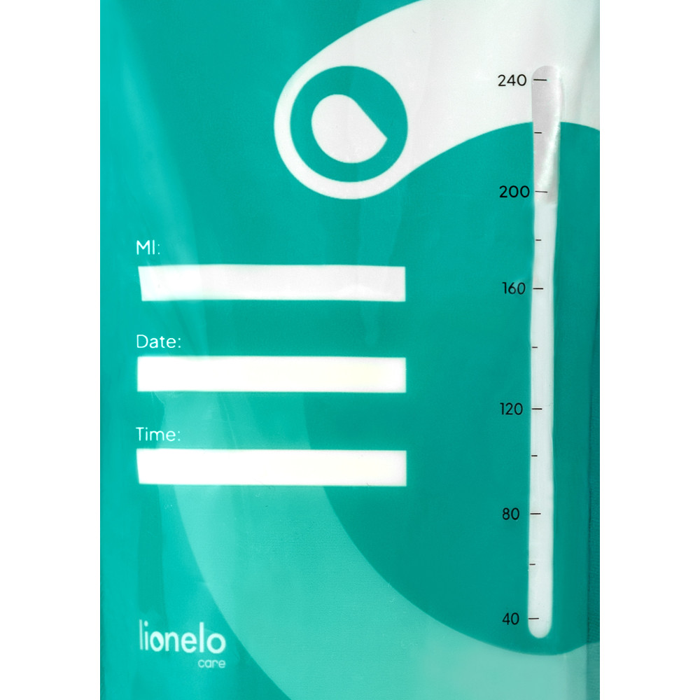 Lionelo Milky Bags - 30 пакетів по 240 мл для зберігання грудного молока Lionelo Milky Bags - 30 пакетів по 240 мл для зберігання грудного молока