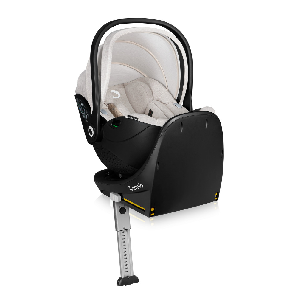 Lionelo Moxie i-Size Set - автокрісло для новонароджених з базою ISOFIX • Beige Sand