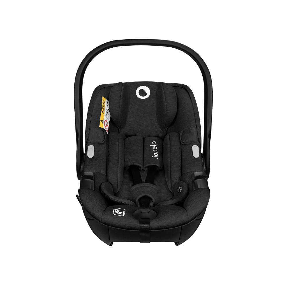 Lionelo Moxie i-Size Set - автокрісло для новонароджених з базою ISOFIX • Black Carbon Lionelo Moxie i-Size Set - автокрісло для новонароджених з базою ISOFIX • Black Carbon