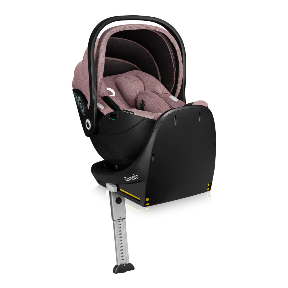 Lionelo Moxie i-Size Set - автокрісло для новонароджених з базою ISOFIX • Pink Mauve