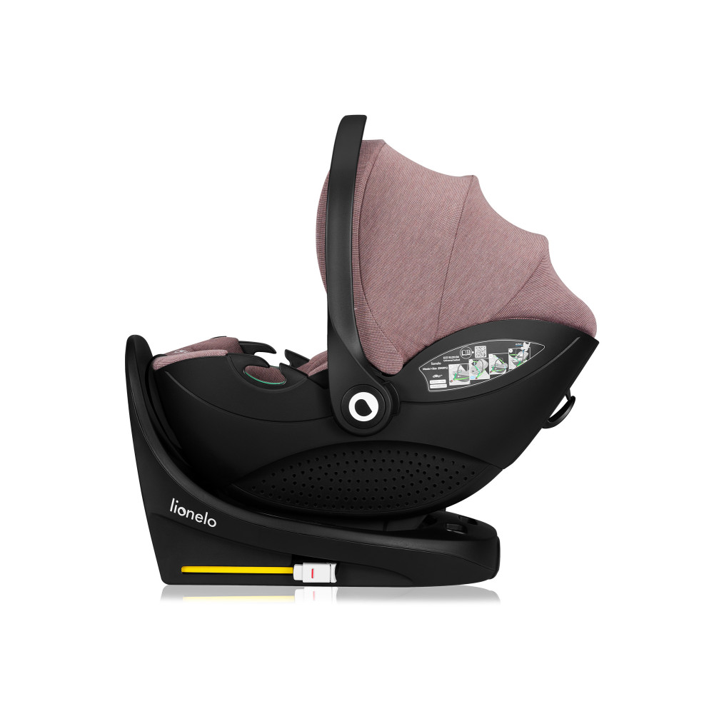 Lionelo Moxie i-Size Set - автокрісло для новонароджених з базою ISOFIX • Pink Mauve Lionelo Moxie i-Size Set - автокрісло для новонароджених з базою ISOFIX • Pink Mauve