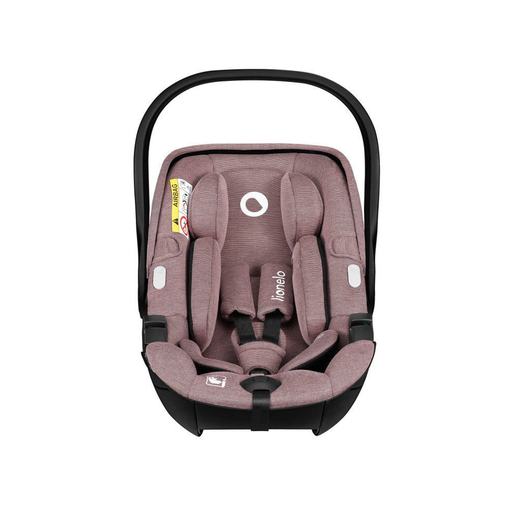Lionelo Moxie i-Size Set - автокрісло для новонароджених з базою ISOFIX • Pink Mauve Lionelo Moxie i-Size Set - автокрісло для новонароджених з базою ISOFIX • Pink Mauve