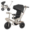 Tilly Flash T-3812 - дитячий триколісний велосипед з батьківською ручкою та поворотним сидінням • Black Tilly Flash T-3812 - дитячий триколісний велосипед з батьківською ручкою та поворотним сидінням • Black