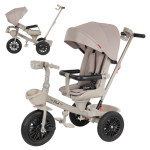 Tilly Flash T-3812 - дитячий триколісний велосипед з батьківською ручкою та поворотним сидінням • Grey Tilly Flash T-3812 - дитячий триколісний велосипед з батьківською ручкою та поворотним сидінням • Grey