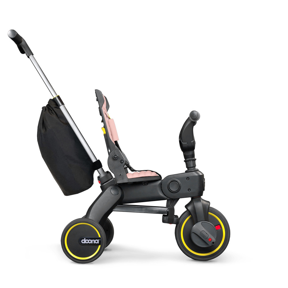 Doona Liki Trike S3 - складной детский трехколесный велосипед с родительской ручкой 5в1 (от 10 месяцев до 3 лет) • Blush Pink Doona Liki Trike S3 - складной детский трехколесный велосипед с родительской ручкой 5в1 (от 10 месяцев до 3 лет) • Blush Pink