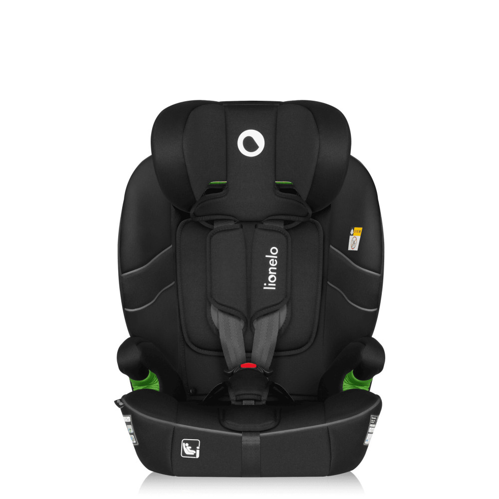 Lionelo Billy i-Size - автокресло для ребенка (76-150 см), система крепления Isofix и TopTether или автомобильный ремень • Black Carbon