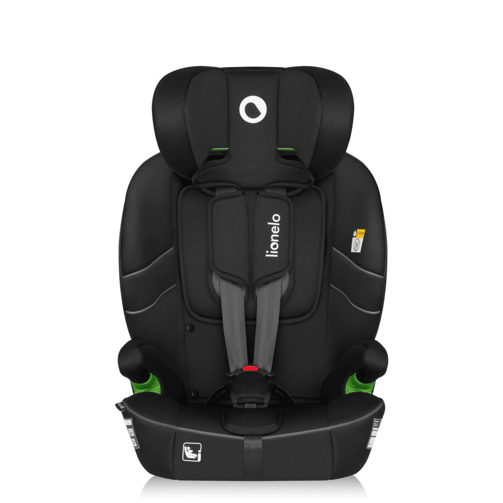 Lionelo Billy i-Size - автокресло для ребенка (76-150 см), система крепления Isofix и TopTether или автомобильный ремень • Black Carbon