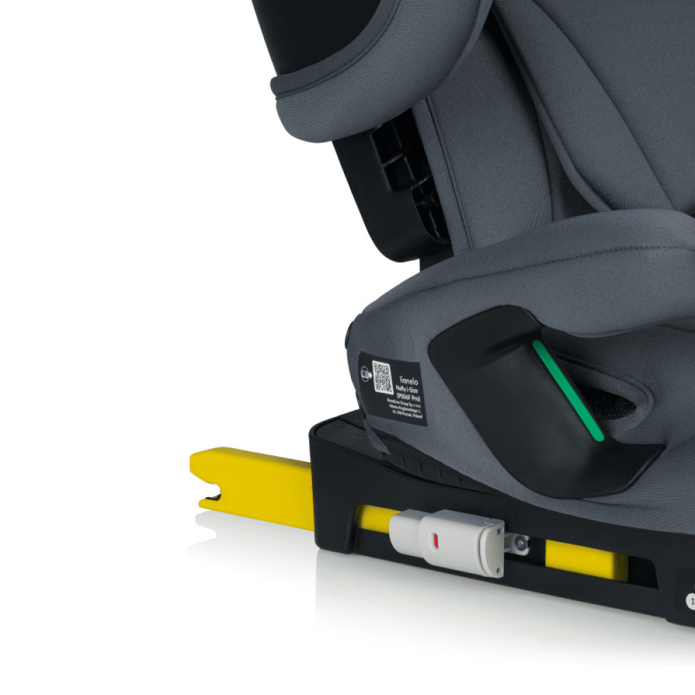 Lionelo Nelly i-Size - складное детское автокресло, крепление ISOFIX и Top Tether • Grey Graphite