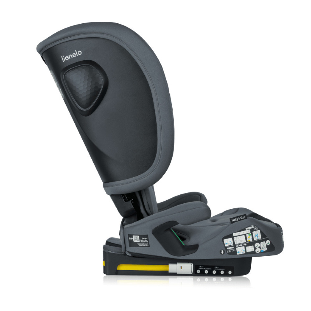Lionelo Nelly i-Size - складное детское автокресло, крепление ISOFIX и Top Tether • Grey Graphite