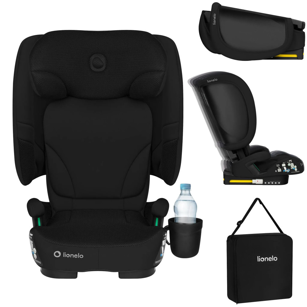 Lionelo Orin i-Size - складное детское автокресло (100 - 150 см) • Black Carbon