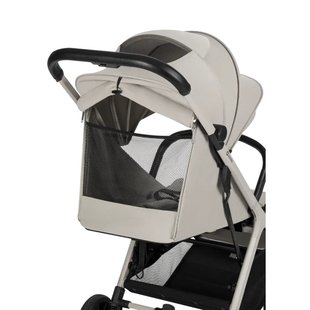 Lionelo Cloe Plus - прогулянкова коляска з автоматичним складанням, компактний візок • Beige Sand