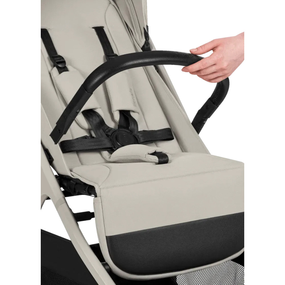 Lionelo Cloe Plus - прогулянкова коляска з автоматичним складанням, компактний візок • Beige Sand