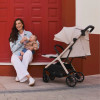 Lionelo Cloe Plus - прогулянкова коляска з автоматичним складанням, компактний візок • Beige Sand