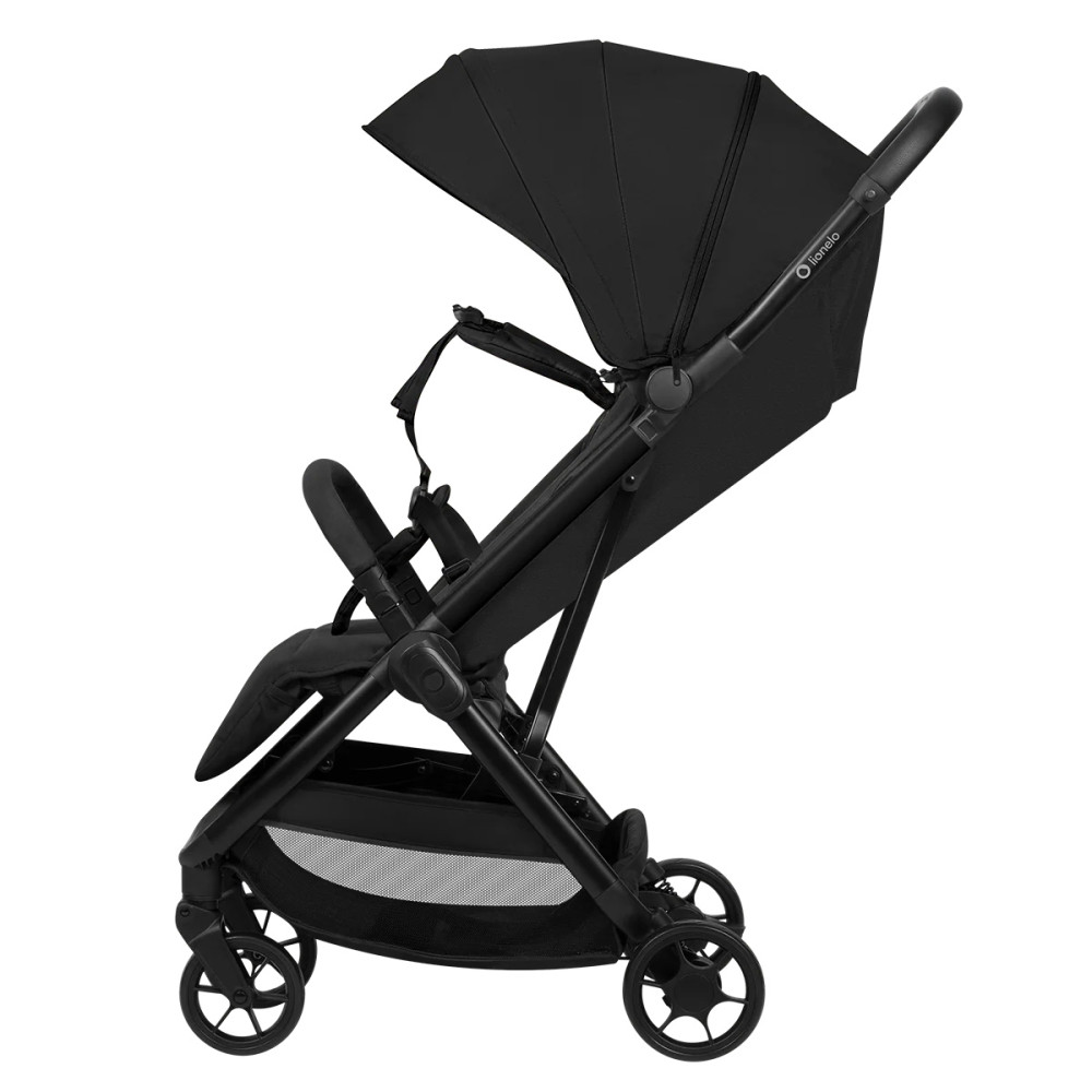 Lionelo Julie Air - прогулянкова коляска з автоматичним складанням, компактний візок • Black Onyx