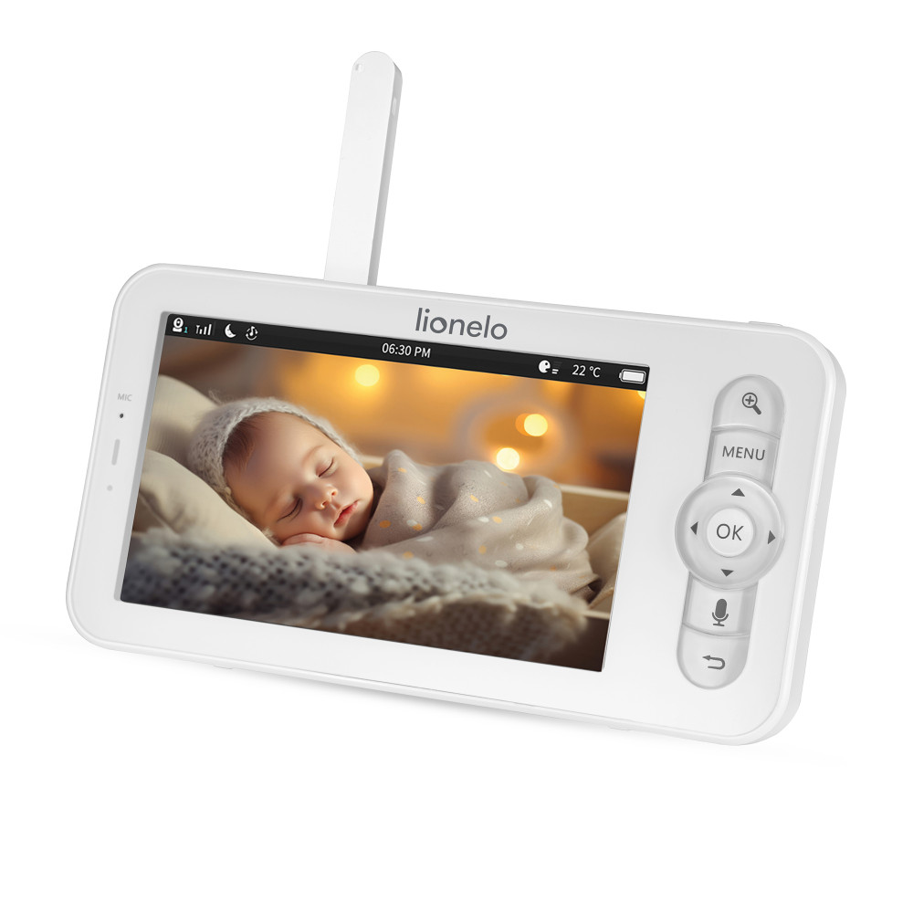 Lionelo Babyline 9.2 AI - відеоняня з екраном 5 дюймів, камерою Full HD та Wi-Fi