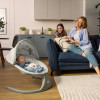 Kinderkraft Lumi 2 - електричний шезлонг-гойдалка з таймером, мелодіями, пультом і панеллю управління • Dark Grey (KBLUMI02DGR0000)