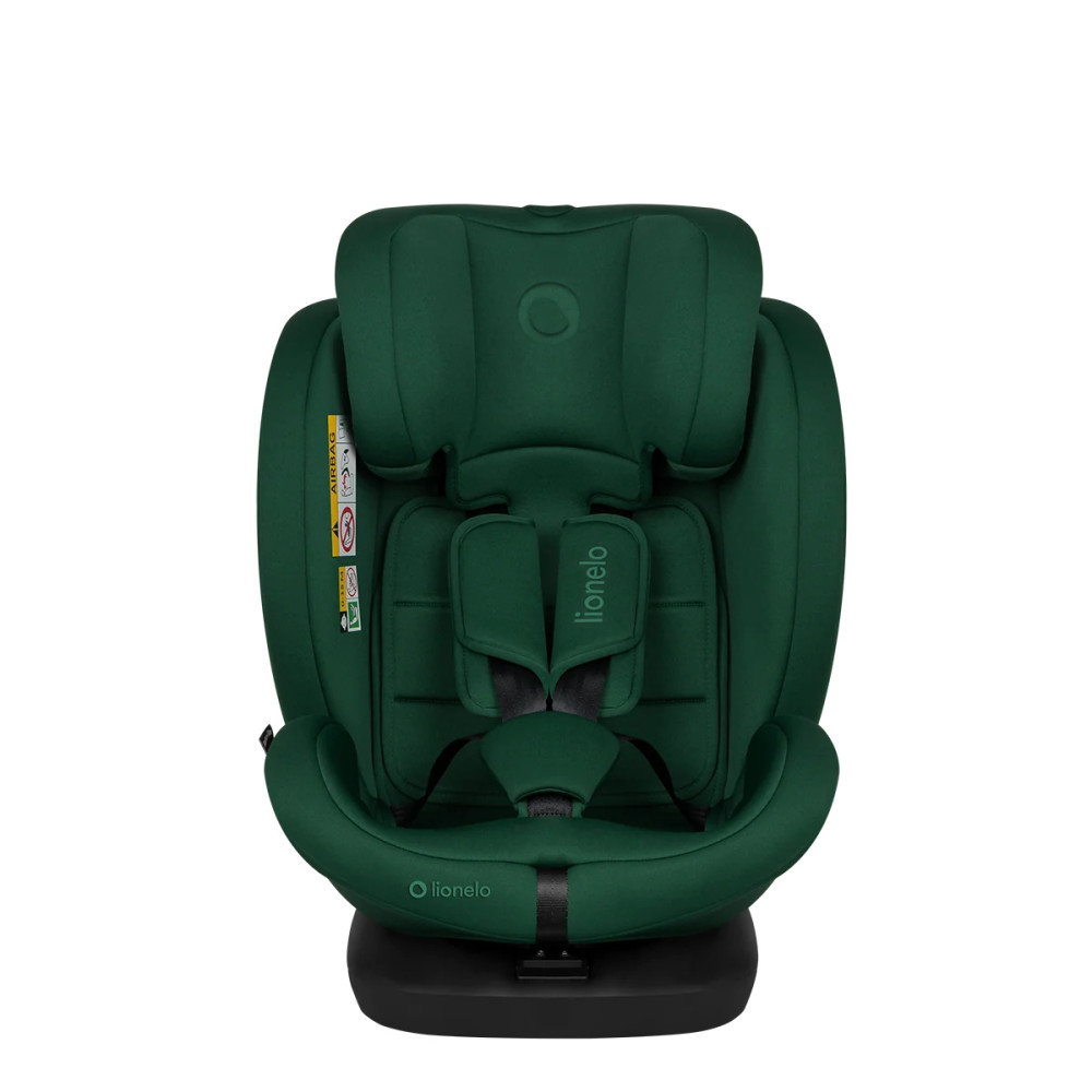 Lionelo Bastiaan i-Size - детское автокресло (0-12 лет / 40-150 см), поворотная база на 360°, наклон спинки, регулировка подголовника • Green Forest