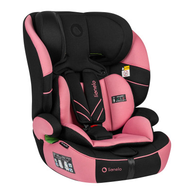 Lionelo Levi One I-Size - автокресло для детей (от 2 до 12 лет / 76 - 150 см), трансформируется в бустер • Pink Rose