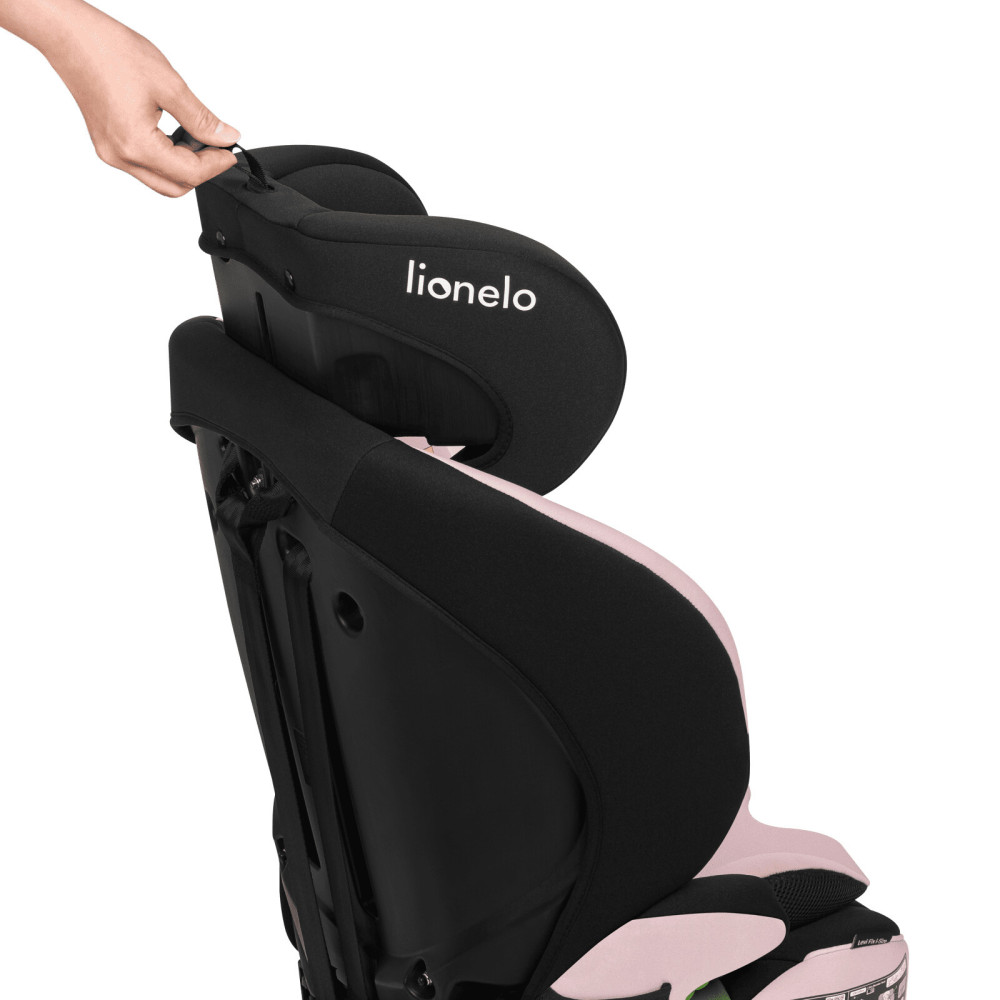 Lionelo Levi Fix i-Size - автокресло для ребенка (76-150 см) • Pink Baby