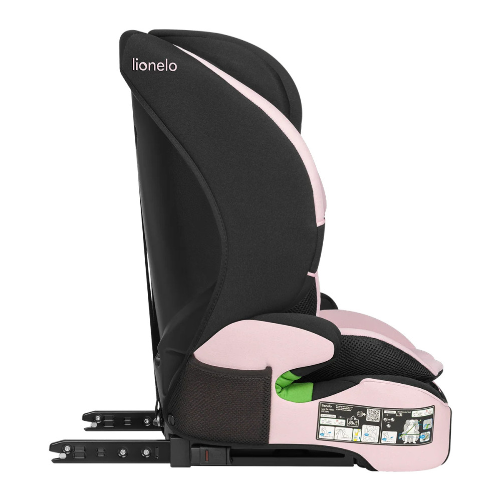 Lionelo Levi Fix i-Size - автокресло для ребенка (76-150 см) • Pink Baby