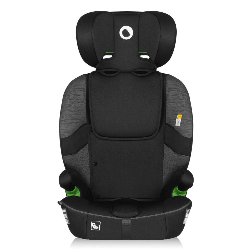Lionelo Billy i-Size - автокресло для ребенка (76-150 см), система крепления Isofix и TopTether или автомобильный ремень • Black Grey