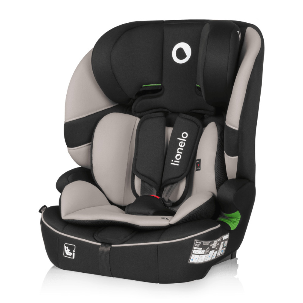 Lionelo Billy i-Size - автокрісло для дитини (76-150 см), система кріплення Isofix та TopTether або автомобільний ремінь • Beige Latte
