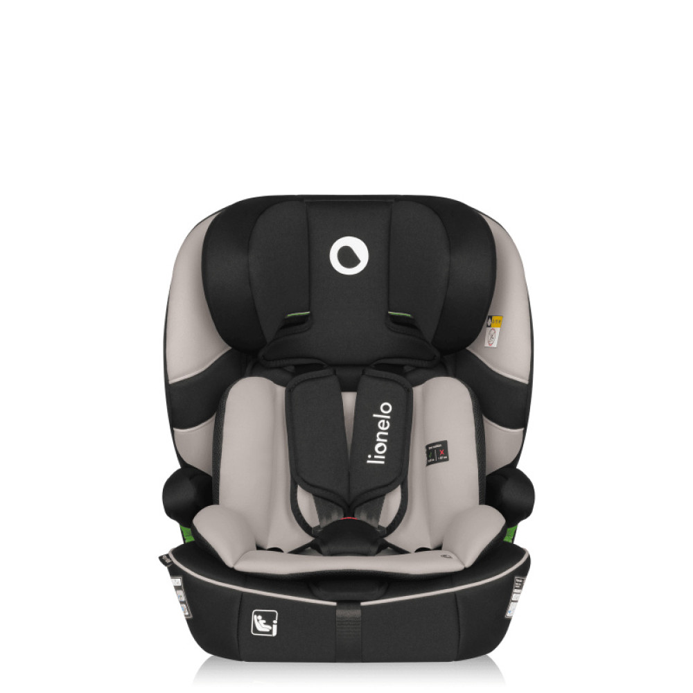 Lionelo Billy i-Size - автокрісло для дитини (76-150 см), система кріплення Isofix та TopTether або автомобільний ремінь • Beige Latte