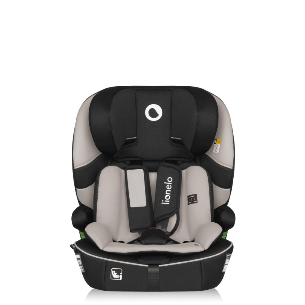 Lionelo Billy i-Size - автокрісло для дитини (76-150 см), система кріплення Isofix та TopTether або автомобільний ремінь • Beige Latte