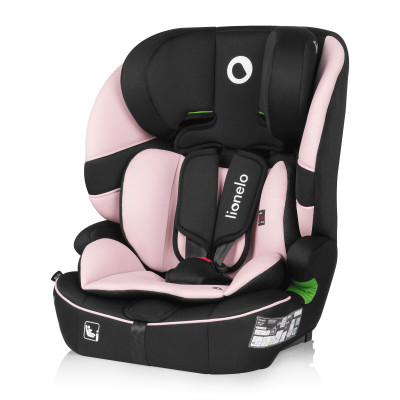 Lionelo Billy i-Size - автокресло для ребенка (76-150 см), система крепления Isofix и TopTether или автомобильный ремень • Pink Baby