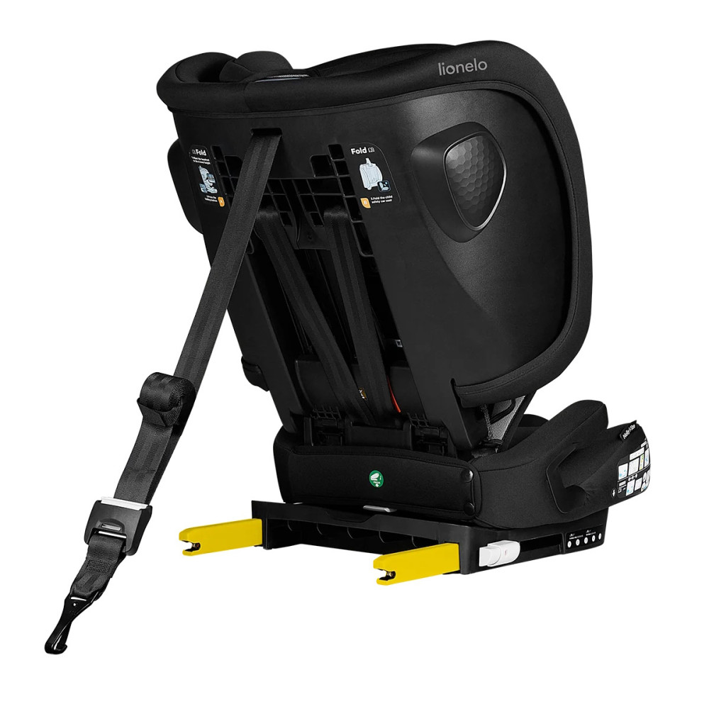 Lionelo Nelly i-Size - складное детское автокресло, крепление ISOFIX и Top Tether • Black Carbon