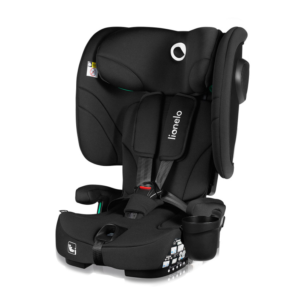 Lionelo Nelly i-Size - складное детское автокресло, крепление ISOFIX и Top Tether • Black Carbon