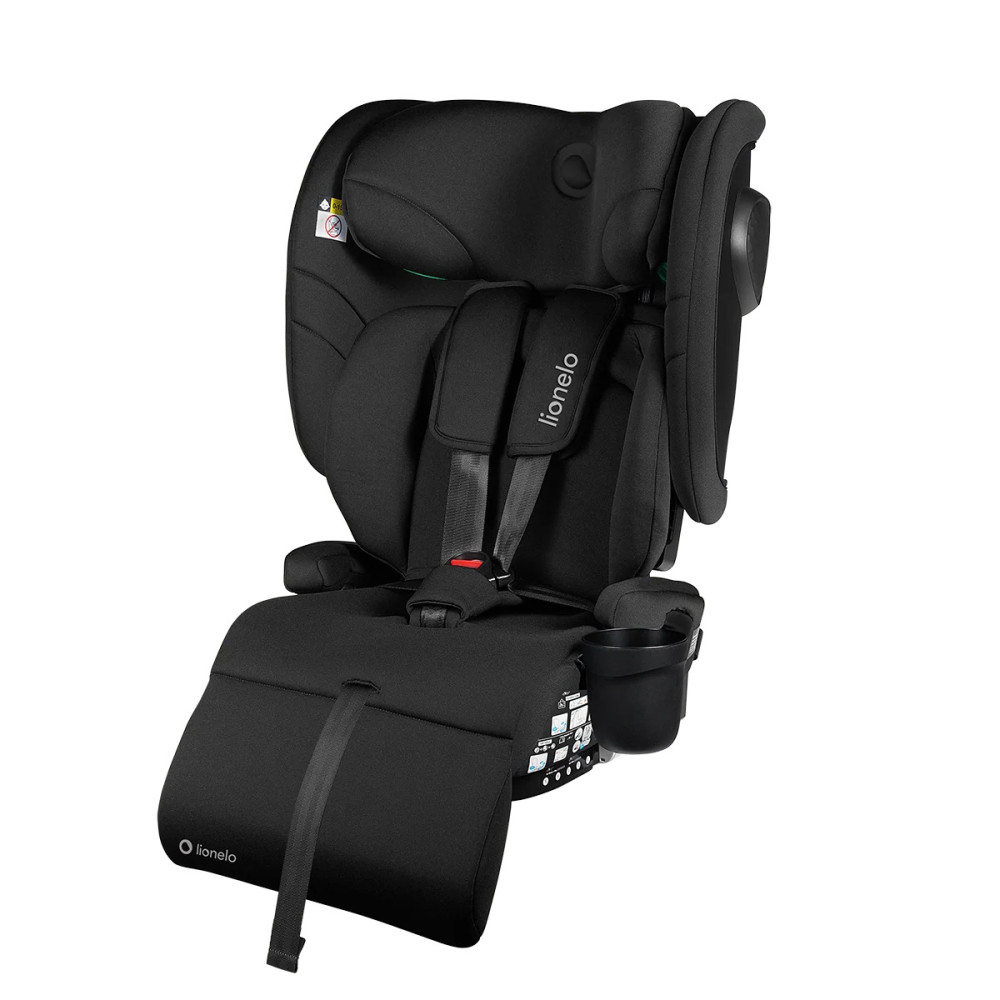 Lionelo Nelly i-Size - складное детское автокресло, крепление ISOFIX и Top Tether • Black Carbon