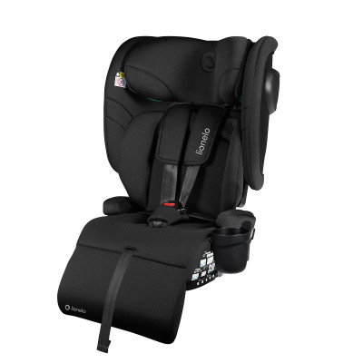Lionelo Nelly i-Size - складное детское автокресло, крепление ISOFIX и Top Tether • Black Carbon