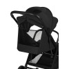 Lionelo Cloe Plus - прогулянкова коляска з автоматичним складанням, компактний візок • Black Onyx
