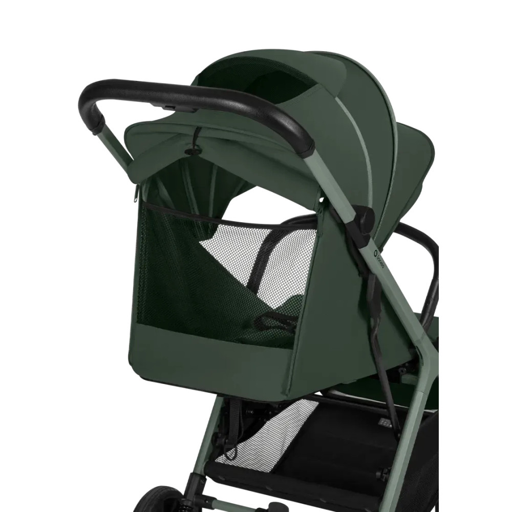 Lionelo Cloe Plus - прогулянкова коляска з автоматичним складанням, компактний візок • Green Sage