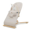 Kinderkraft Mimi - шезлонг-ліжечко з іграшками • Beige Wood (KBMIMI00WOD0000)