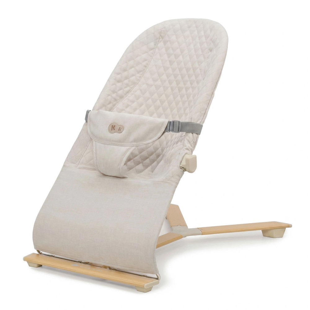 Kinderkraft Mimi - шезлонг-ліжечко з іграшками • Beige Wood (KBMIMI00WOD0000)