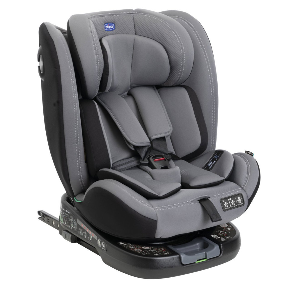 Chicco Unico Evo i-Size - поворотное на 360° автокресло для детей (от рождения до 12 лет / 40 - 150 см), ISOFIX с Top Tether • Grey