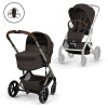 Cybex Balios S Lux 2026 - детская коляска 2в1 со складной люлькой Fold Lux, всесезонная коляска с большими колесами, корзина до 10 кг • TPE Chocolate Brown