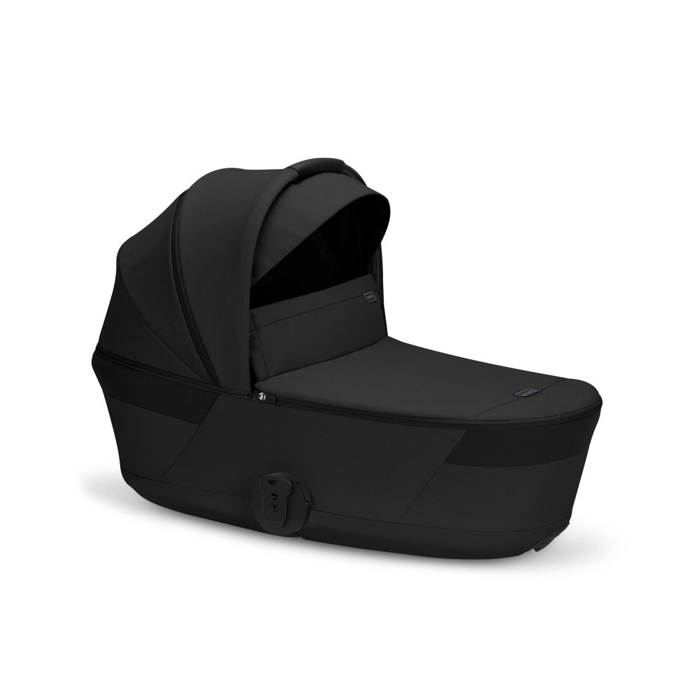 Cybex Balios S Lux 2026 - дитяча коляска 2в1 зі складаною люлькою Fold Lux, всесезонний візок з великими колесами, кошик до 10 кг • BLK Moon Black